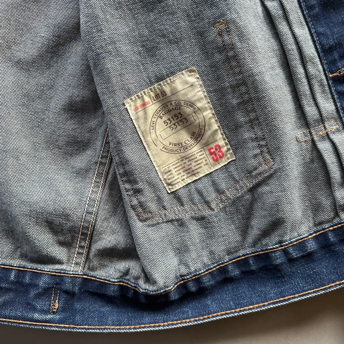 [XL]리바이스 Levi's 90s lot 53 1세대 데님 자켓 상품이미지9