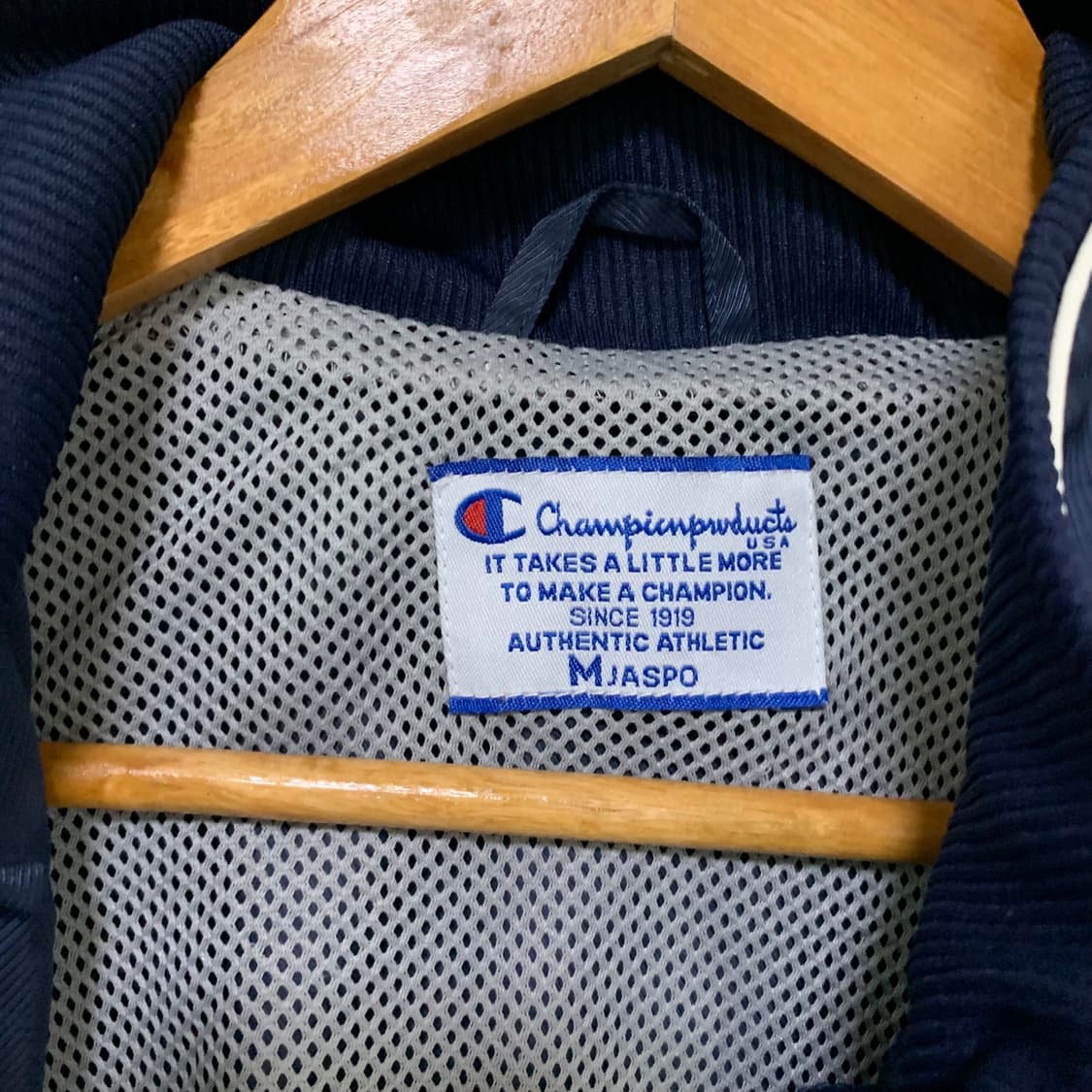 챔피온 네이비/화이트 바람막이 자켓 고프코어 빈티지 오버핏 상품이미지8