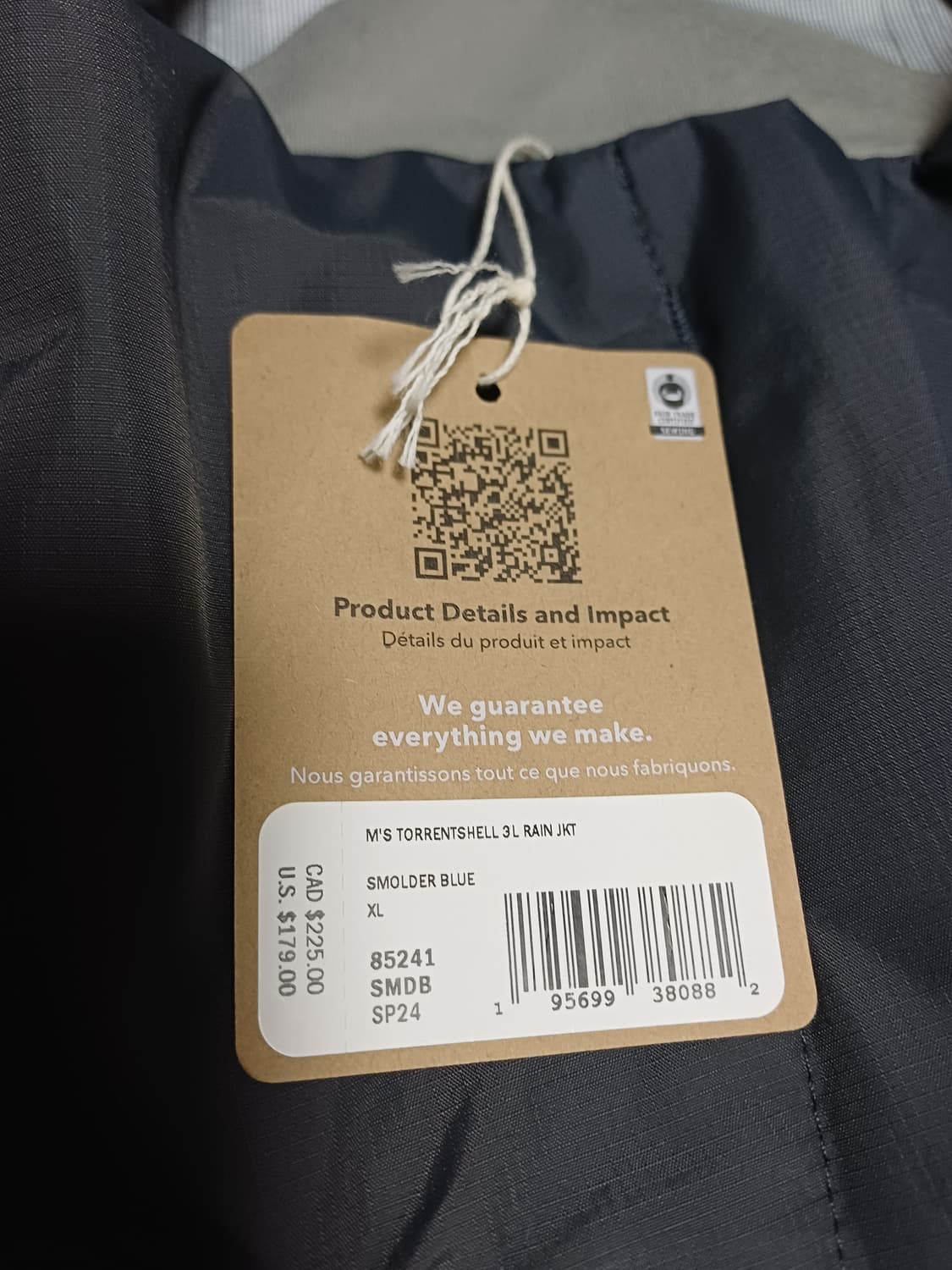 [XL] 파타고니아 토렌쉘 3L 자켓 스몰더 블루 상품이미지2