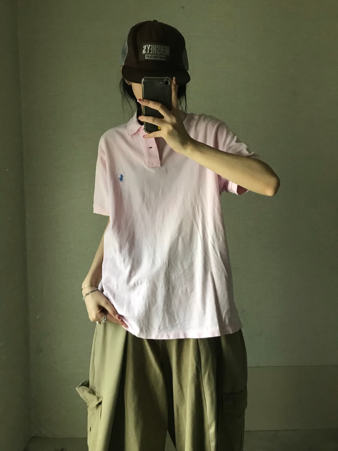 폴로 연핑크 반팔pk 상품이미지1