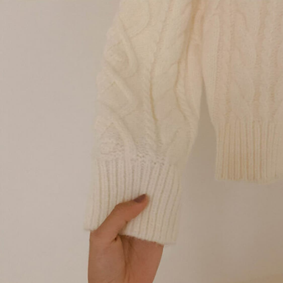 니어웨어 꽈배기니트 (아이보리) 26000 상품이미지4