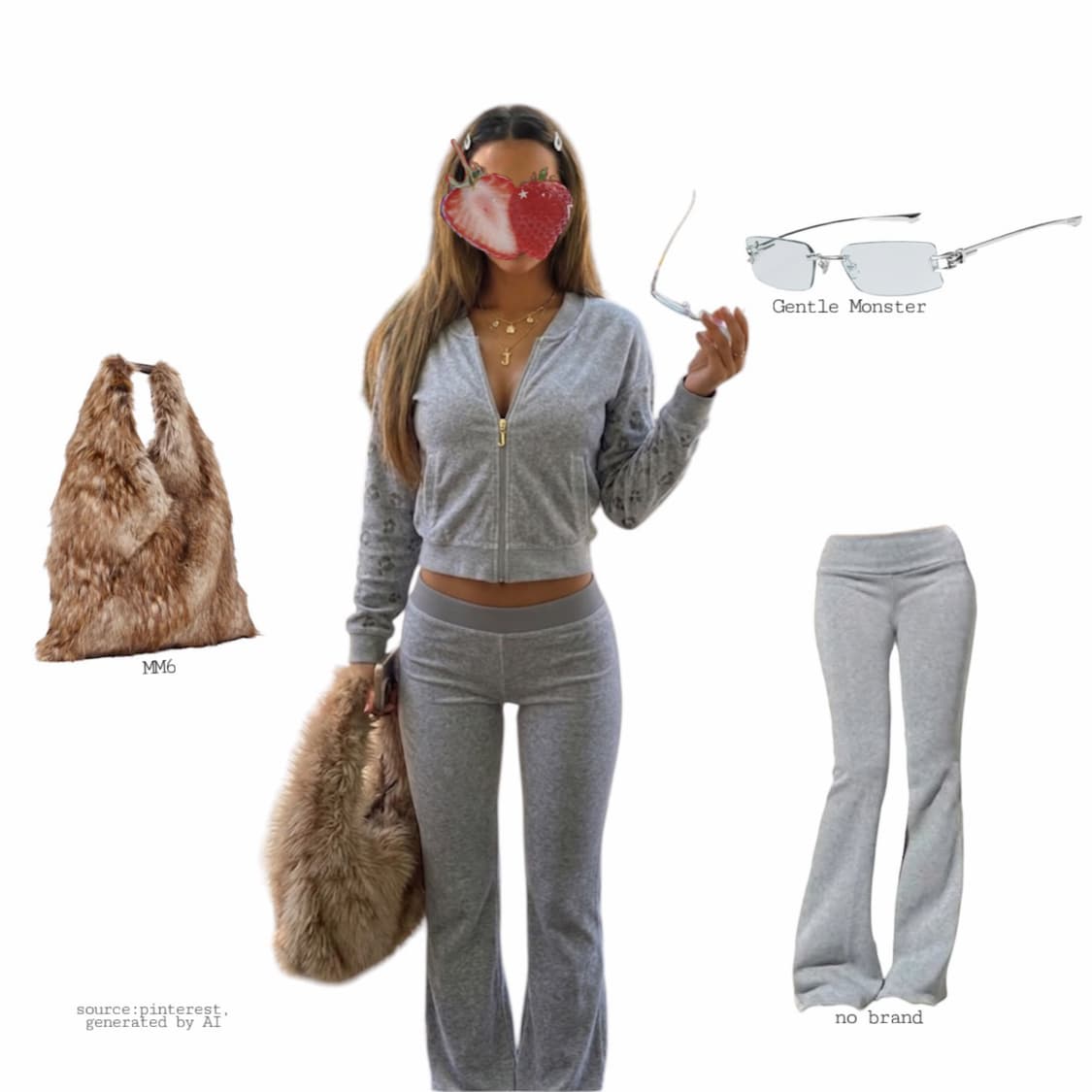 10s 쥬시 꾸뛰르 레트로 글램무드 벨로아 집업 상품이미지2