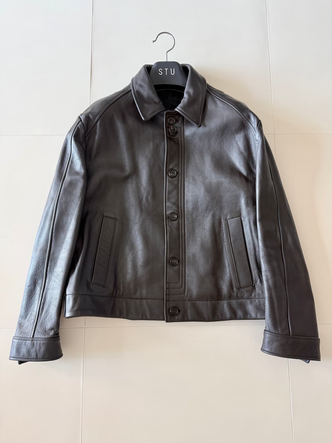 STU 래더자켓 다크브라운 L 상품이미지4