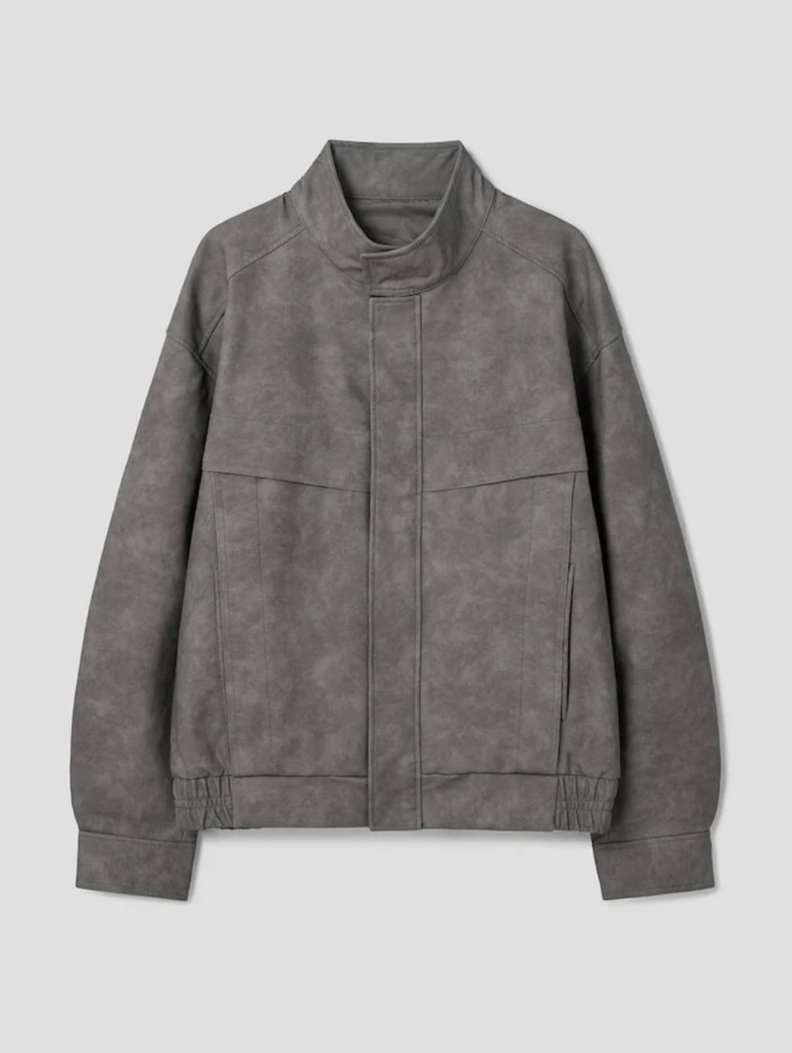 에잇세컨즈 레더 하이넥 자켓 L 상품이미지4