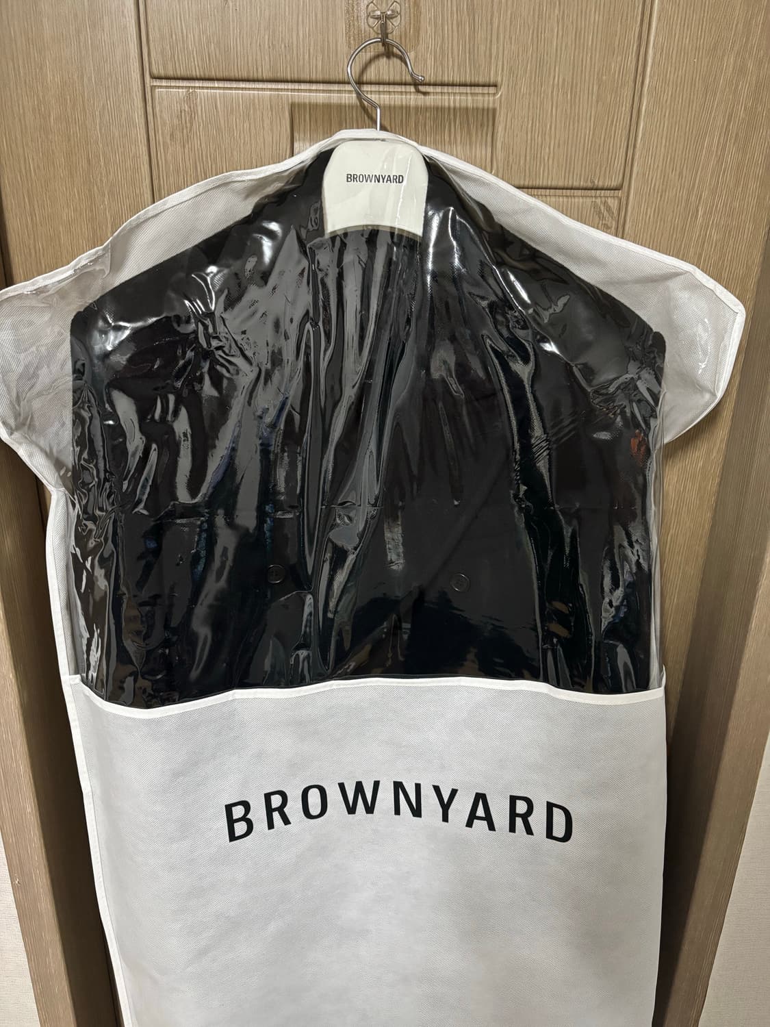 브라운야드 더블 브레스티드 코트 블랙 3사이즈 상품이미지2