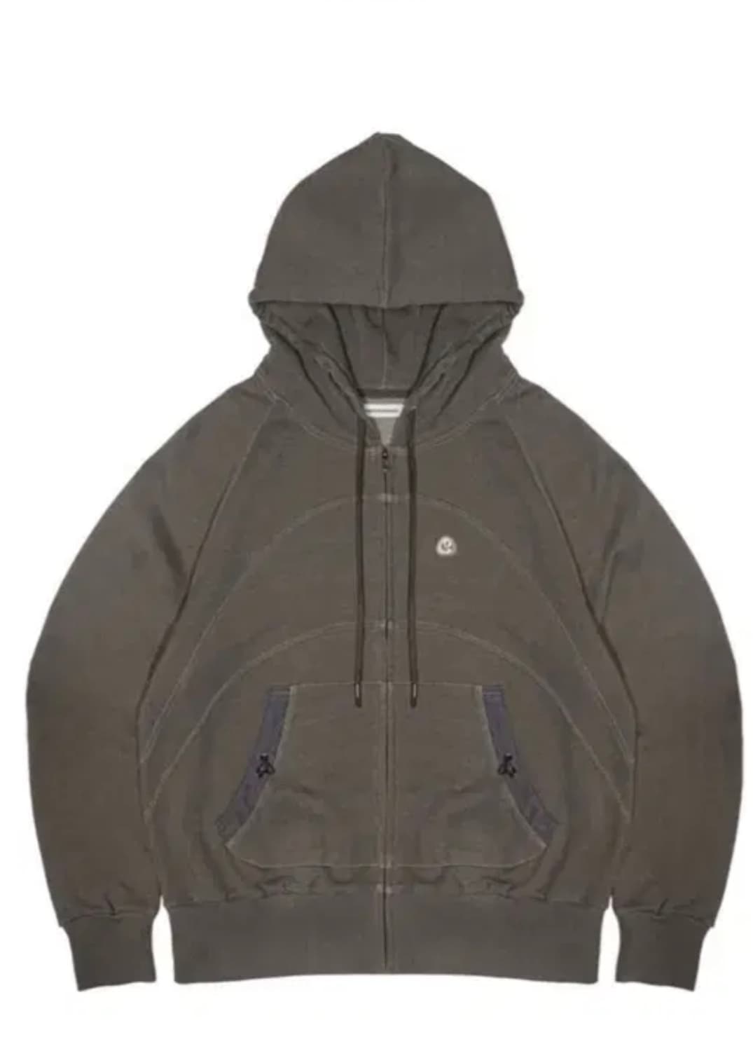 스마트어반유즈풀 코이세이오 스트링포켓후드집업 카키 상품이미지1