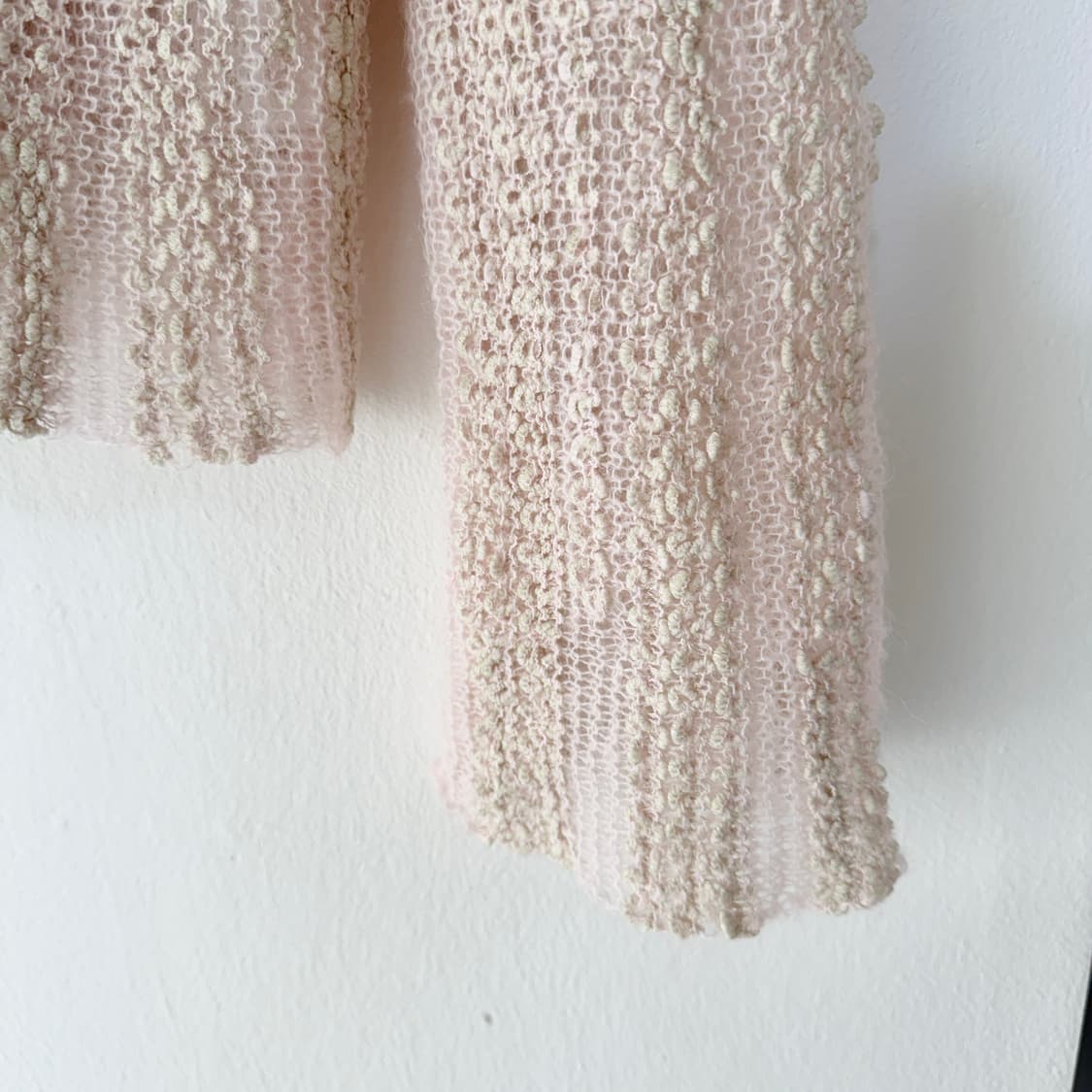 Lepvonj 레프본 짜임니트 셔츠 여름가디건 핑크 상품이미지5