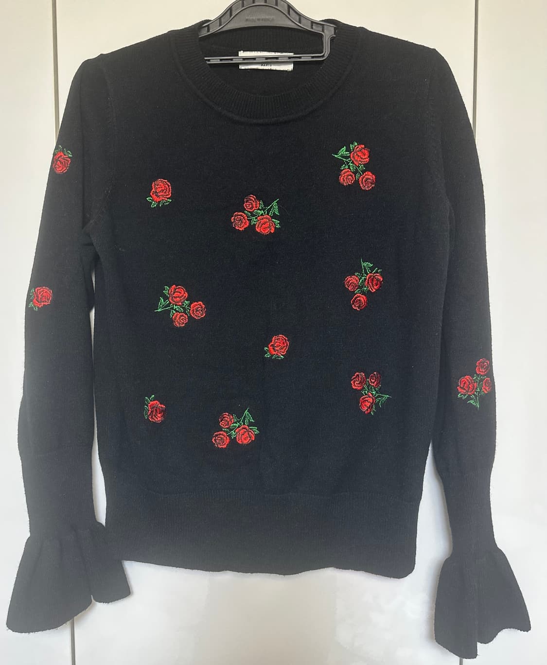 산드로 울캐시미어장미 자수 니트 상품이미지1