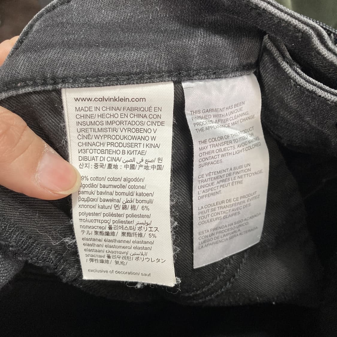 캘빈클라인 여 블랙데님 스키니진 25-26  상품이미지5