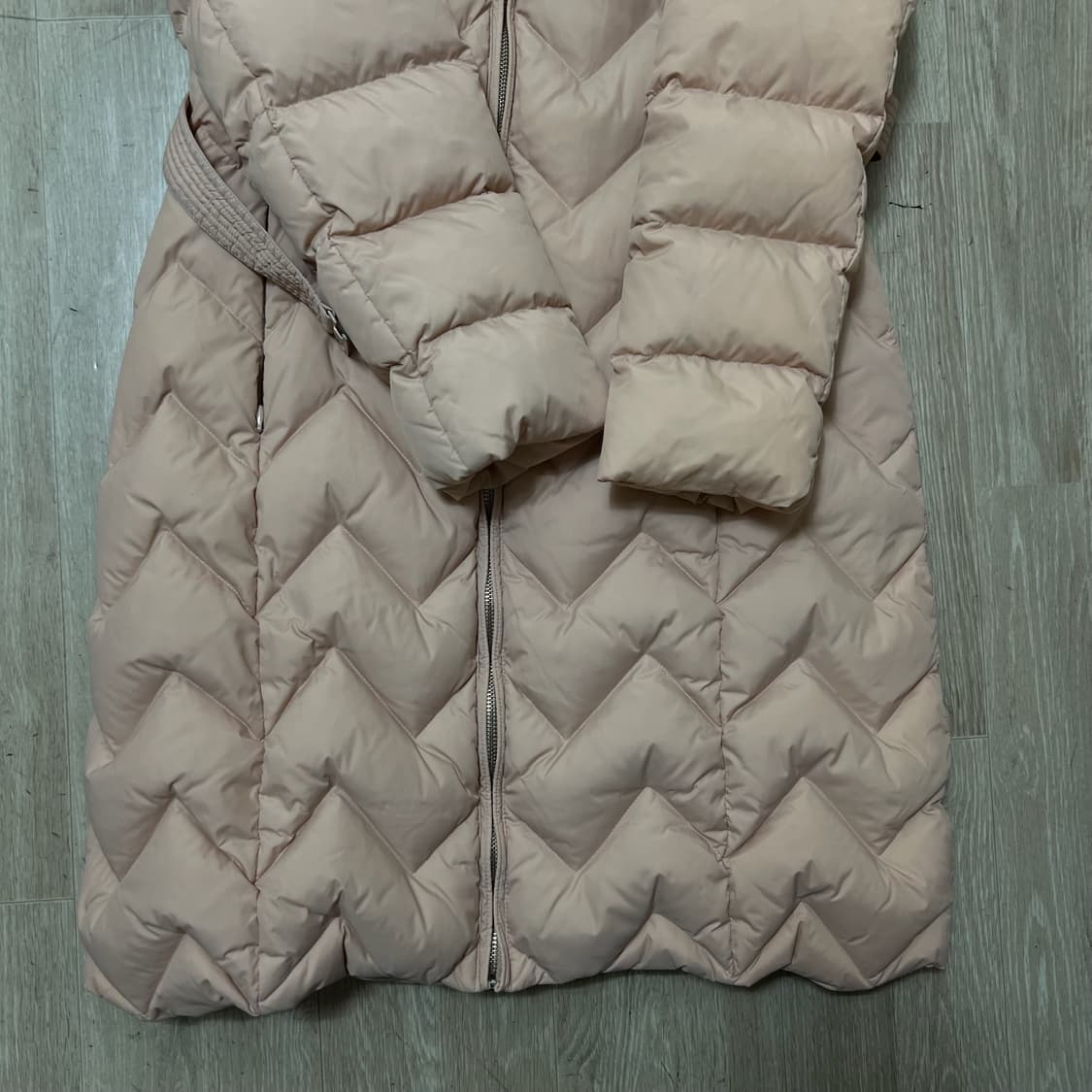 듀엘 여성 덕다운 폭스퍼 트렌치 롱패딩 66  상품이미지3