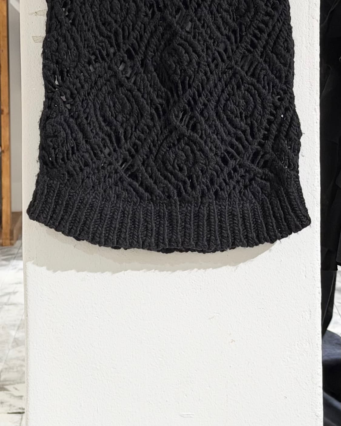 나마체코 블랙 22aw 메리노 울 니트 베스트 상품이미지5