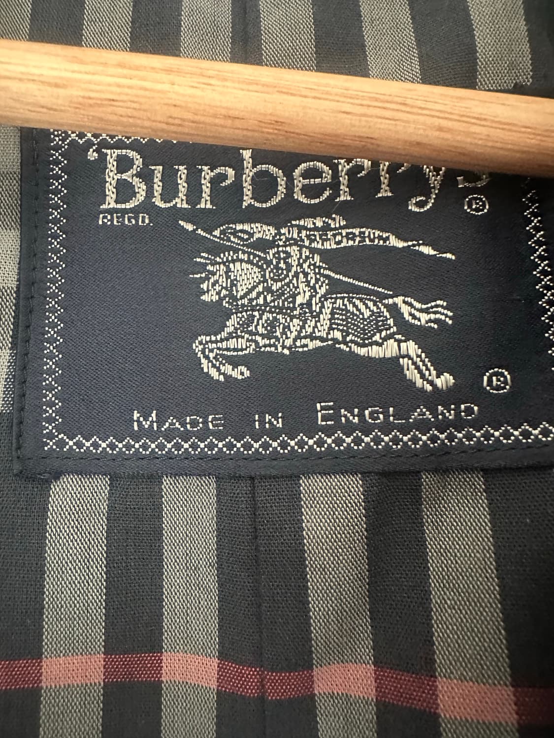 90s 버버리 트렌치 코트 다크네이비 상품이미지2