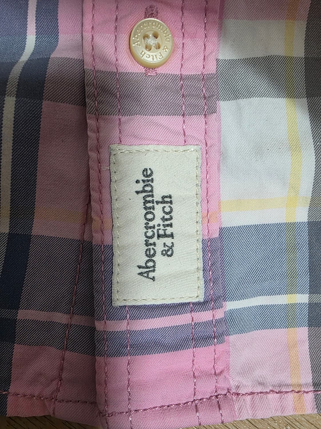 아베크롬비 버튼다운 체크 셔츠 S 상품이미지5