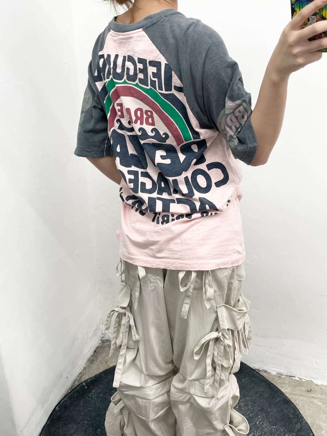 키치 컬러 프린팅 티셔츠 상품이미지4