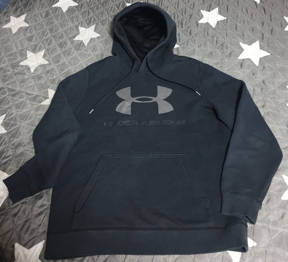 언더아머 RIVAR 기모 후드티 블랙 (XL) 상품이미지1