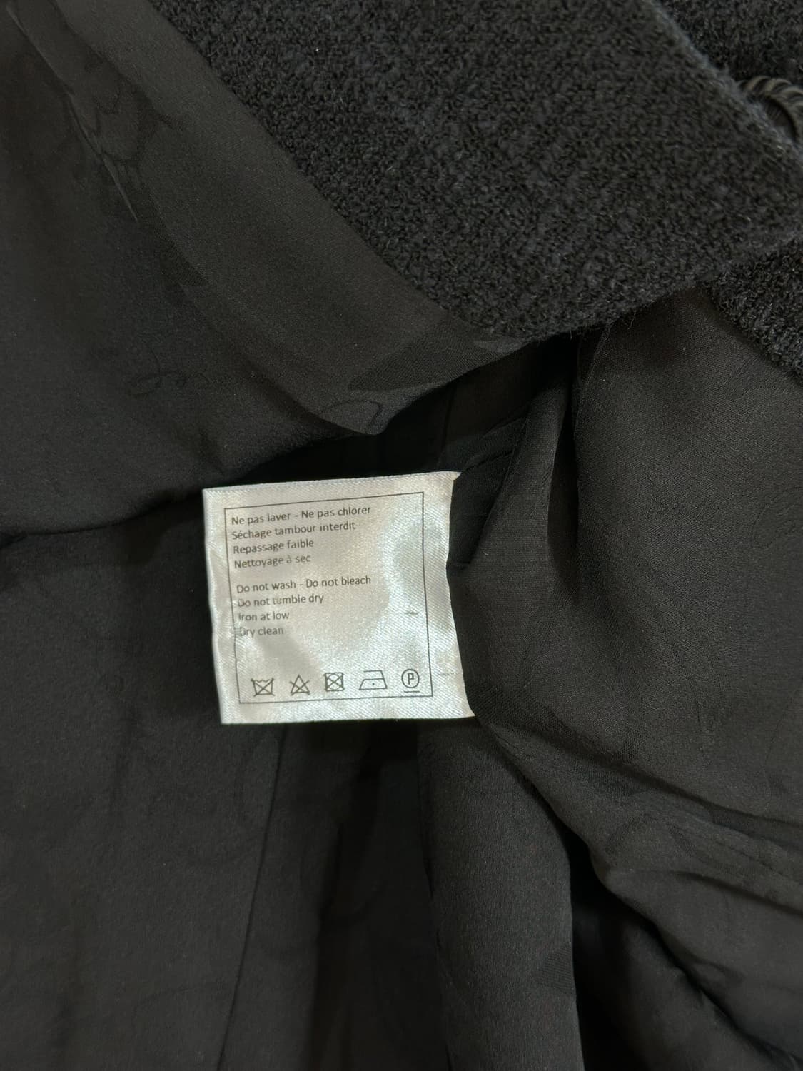 샤넬 cc단추로고 트위드 롱자켓 38 블랙 상품이미지8