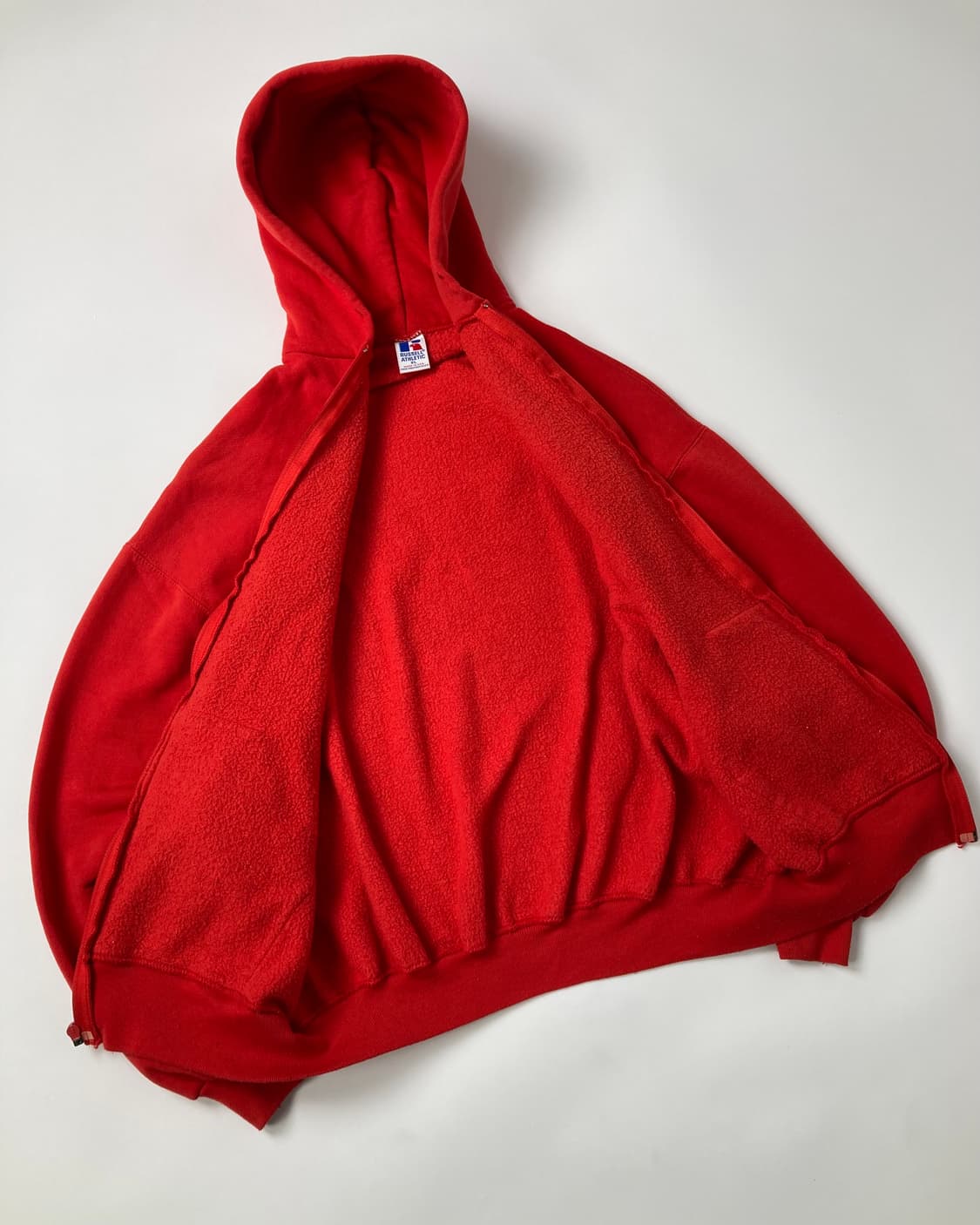 90s Russell Zip Up Hoodie (red) 상품이미지7