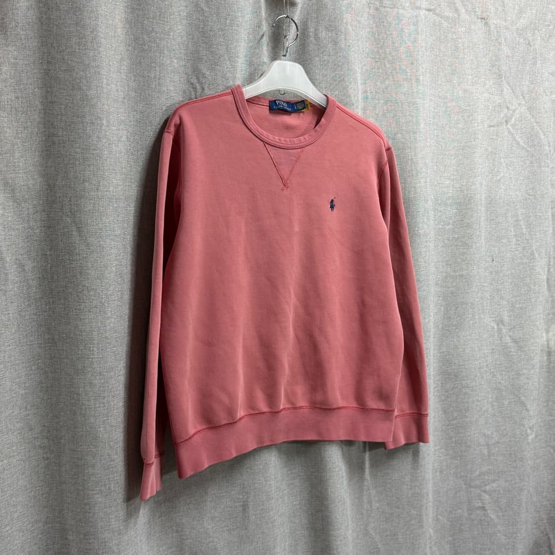 [L] 폴로 랄프로렌 POLO 핑크 피그먼트 긴팔 맨투맨 상품이미지2