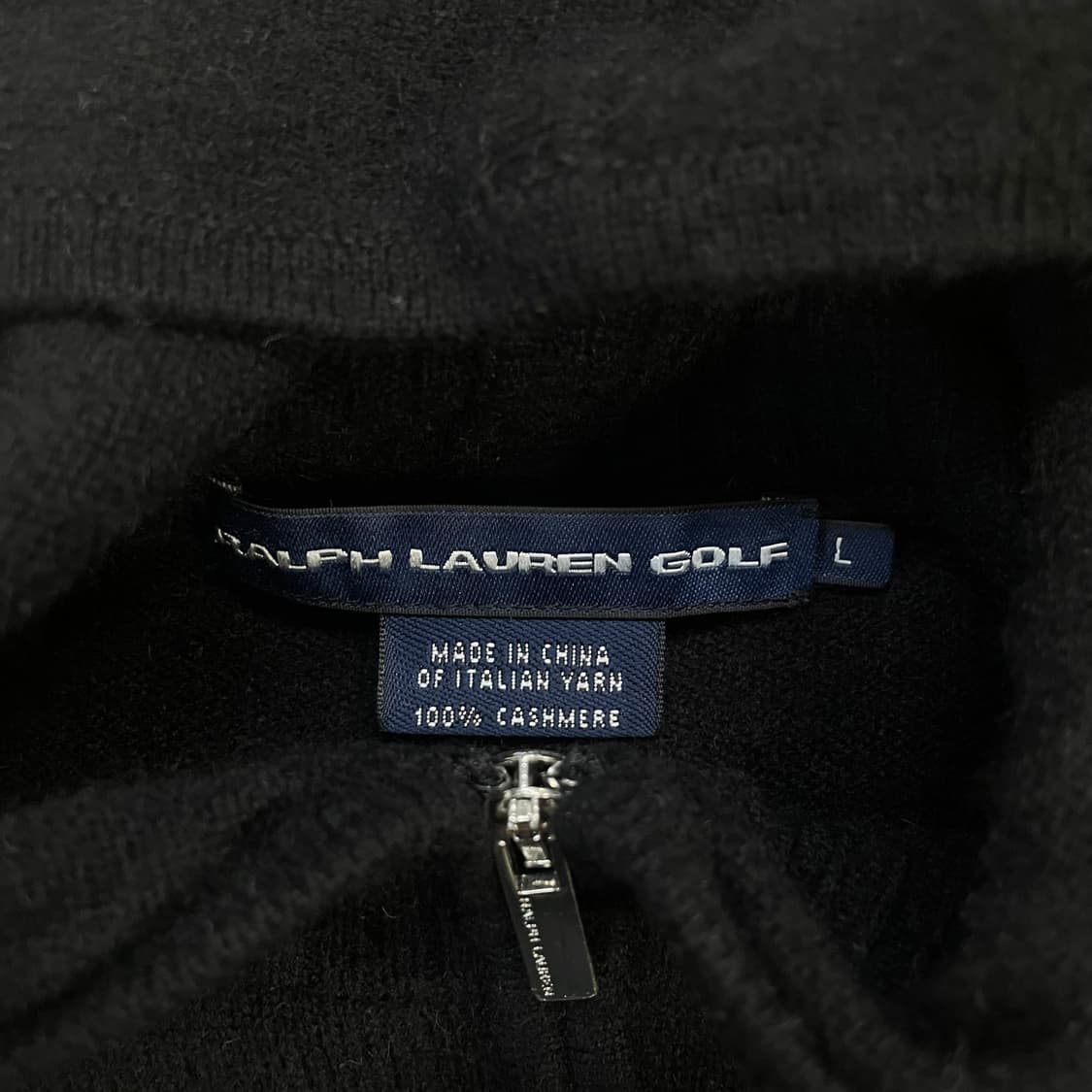 폴로 랄프로렌 빅 포니 니트 후드집업 블랙 상품이미지4