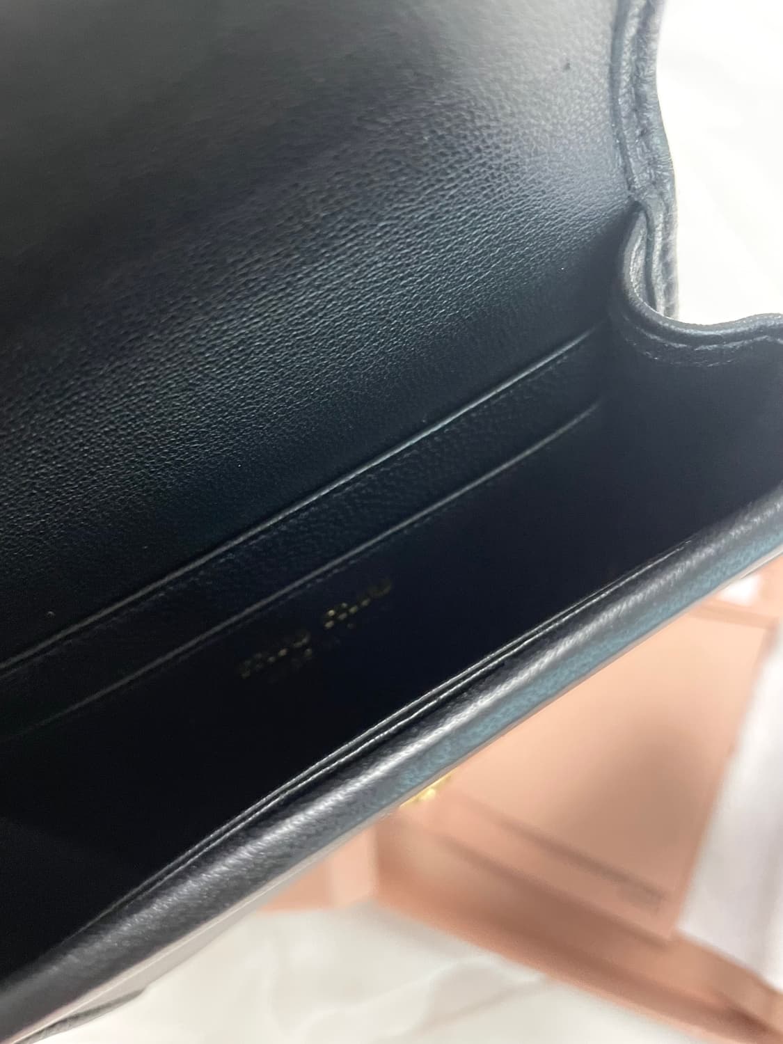 (풀박) 미우미우 마테라쎄 카드 홀더 지갑 블랙 상품이미지2