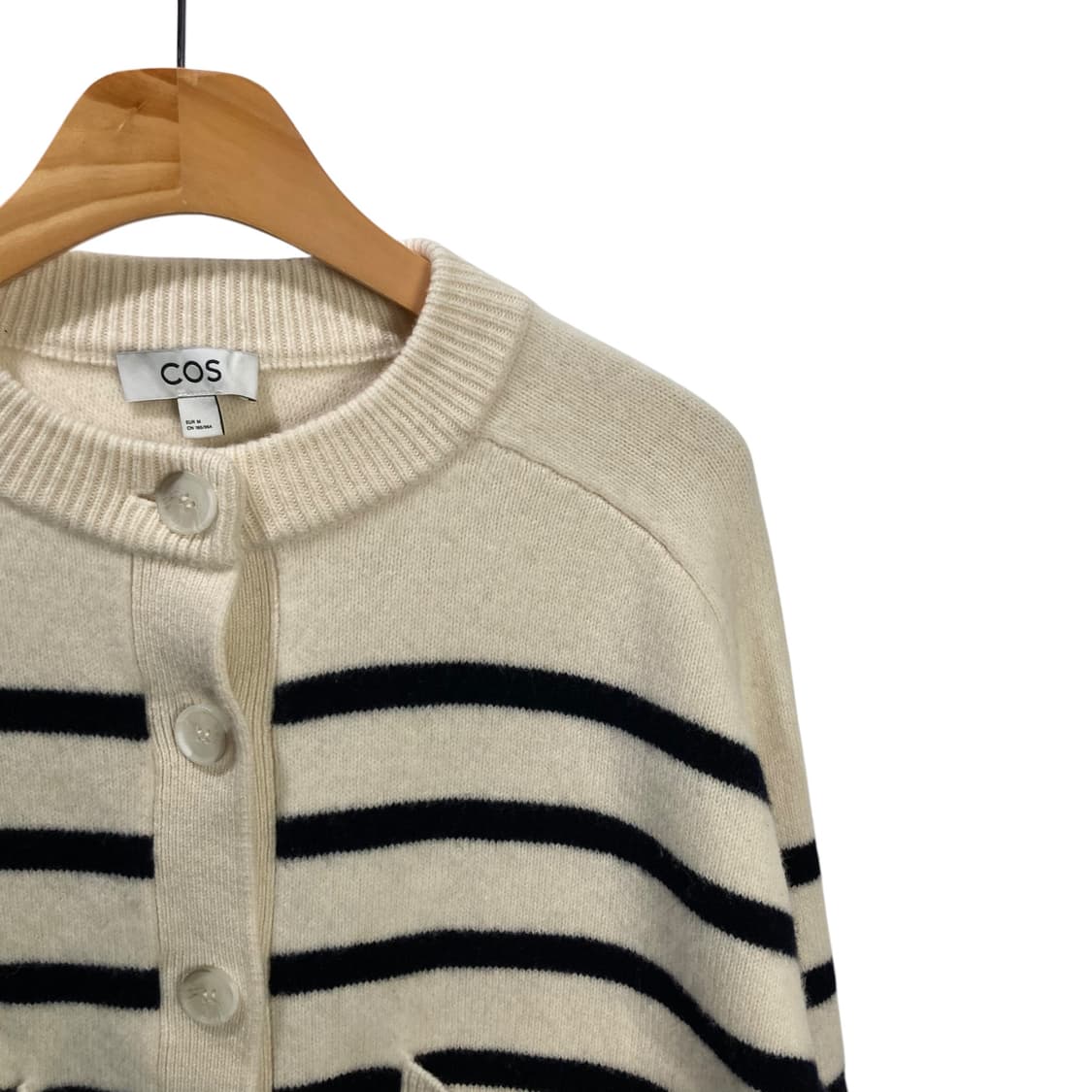 코스 아이보리 단가라 가디건 상품이미지3