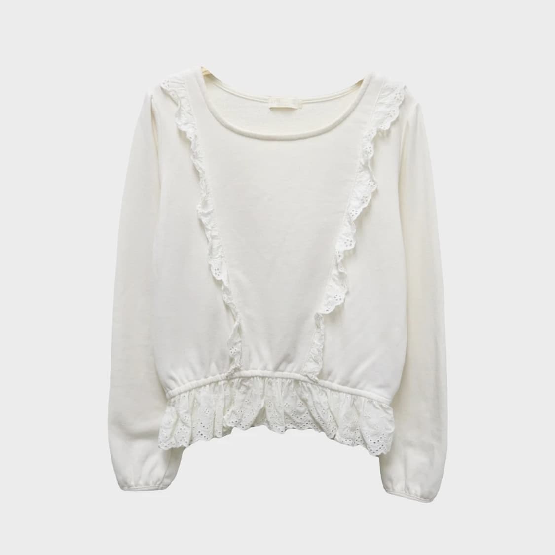 EARTH MUSIC 레이스 포인트 맨투맨 63491 상품이미지1