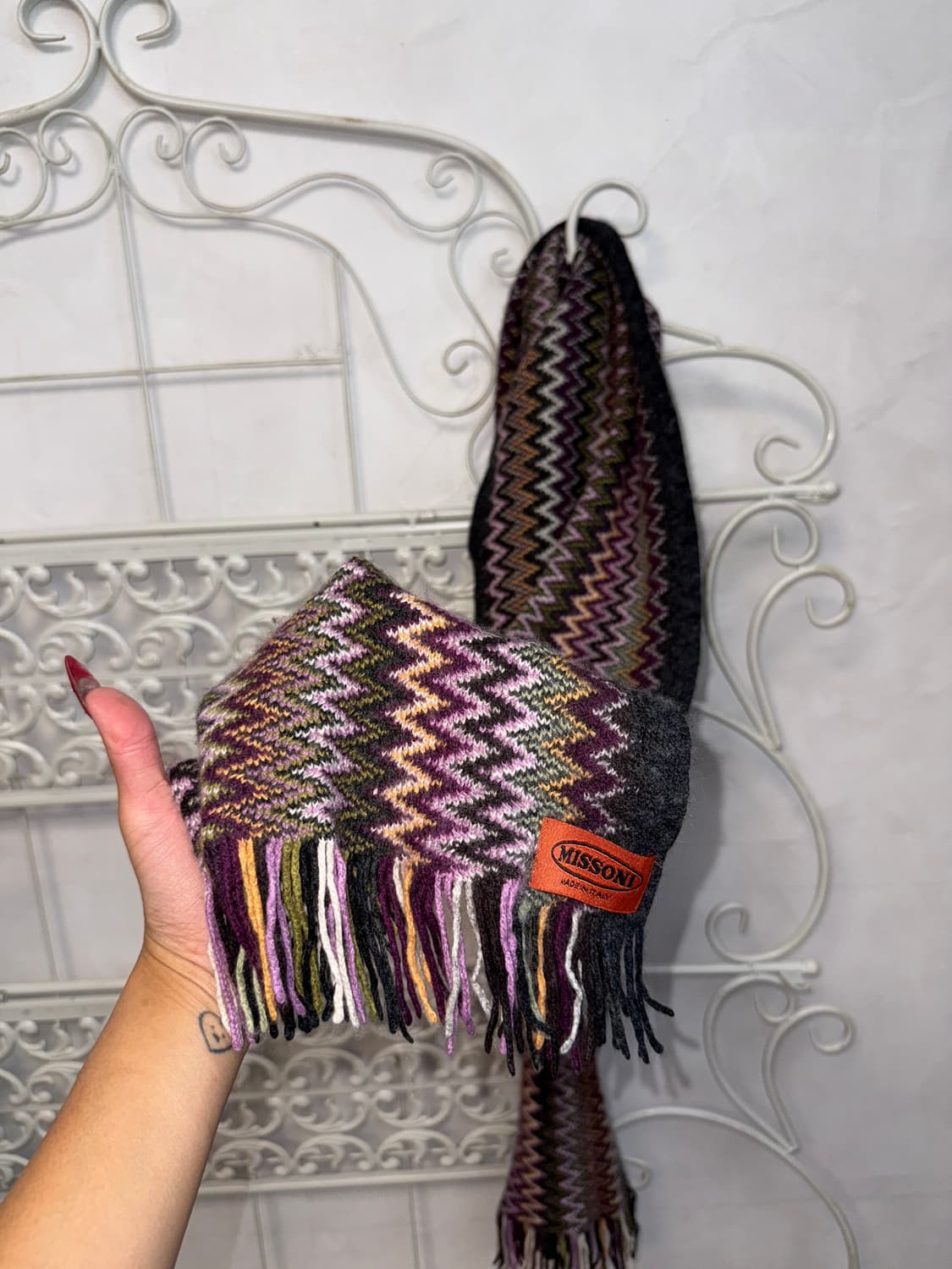 Missoni color mix ethnic knit muffler 상품이미지4