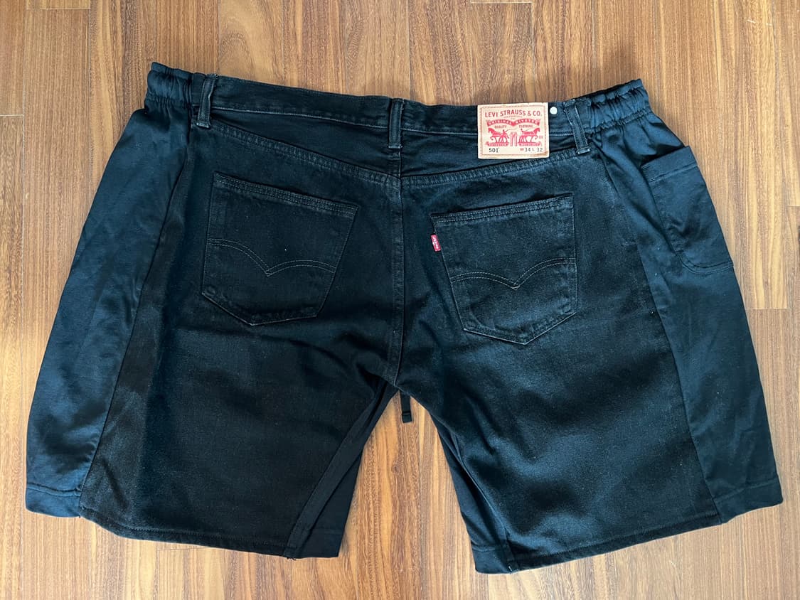 BLESS 블레스 블랙 오버조깅 데님 진 쇼츠 / 반바지 라지 상품이미지7