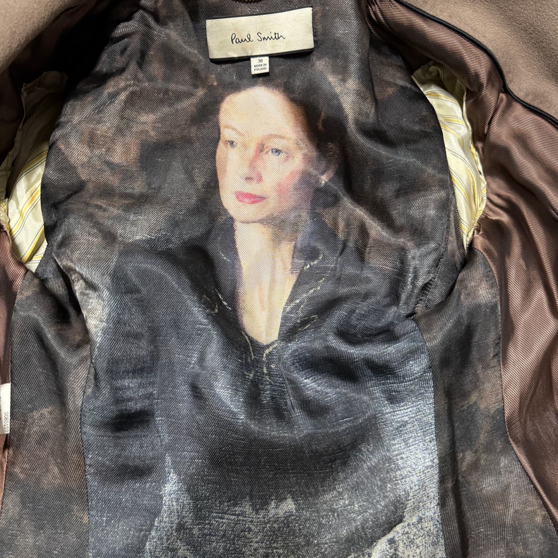 폴 스미스 100% 울 블렌딩 발마칸 맥시 롱 코트 상품이미지4