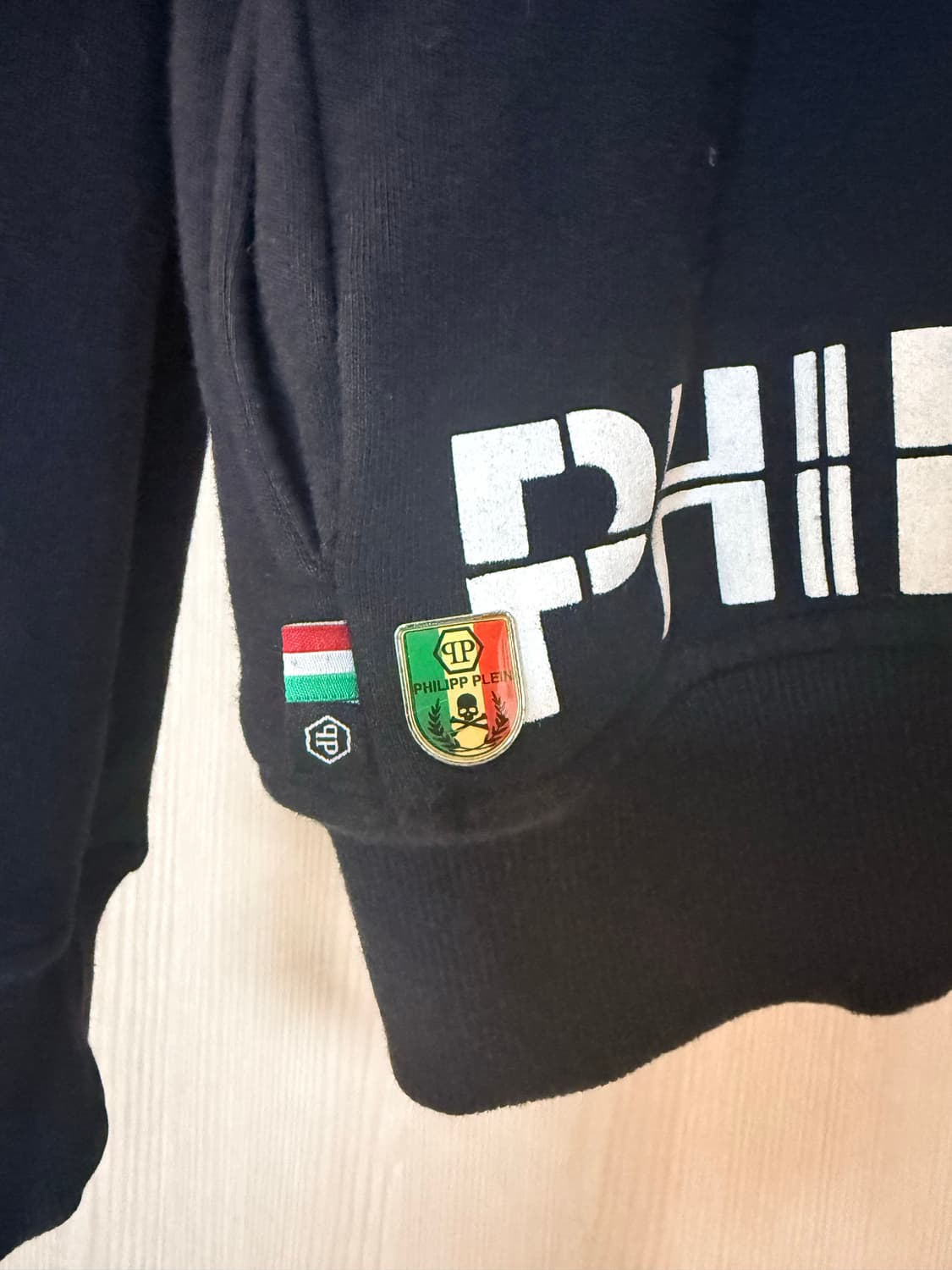 필립플레인 스컬비즈 에어포스 후드집업 블랙(S) 상품이미지6