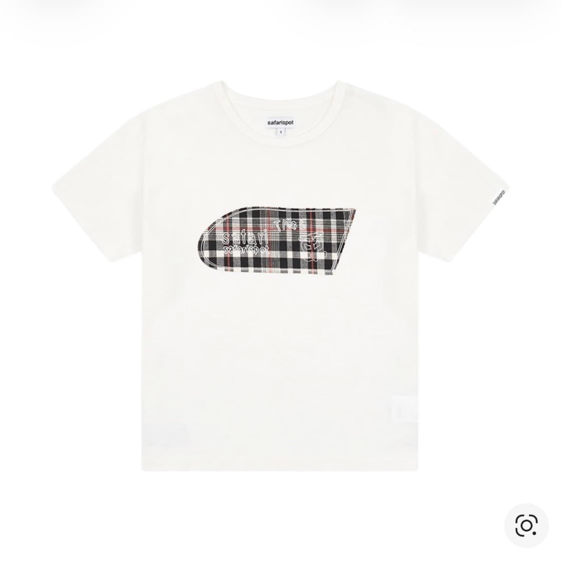 사파리스팟 1/2 루 베이스 스쿨 잇 더 랜드 체크 티 블랙 상품이미지1