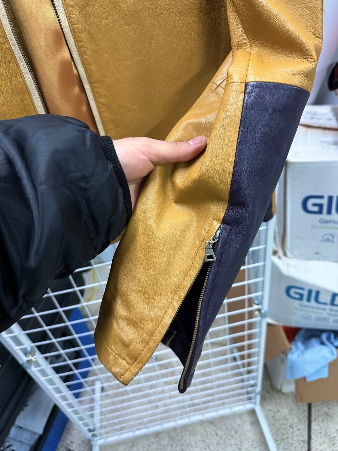 라이더 싱글 레더자켓 상품이미지4