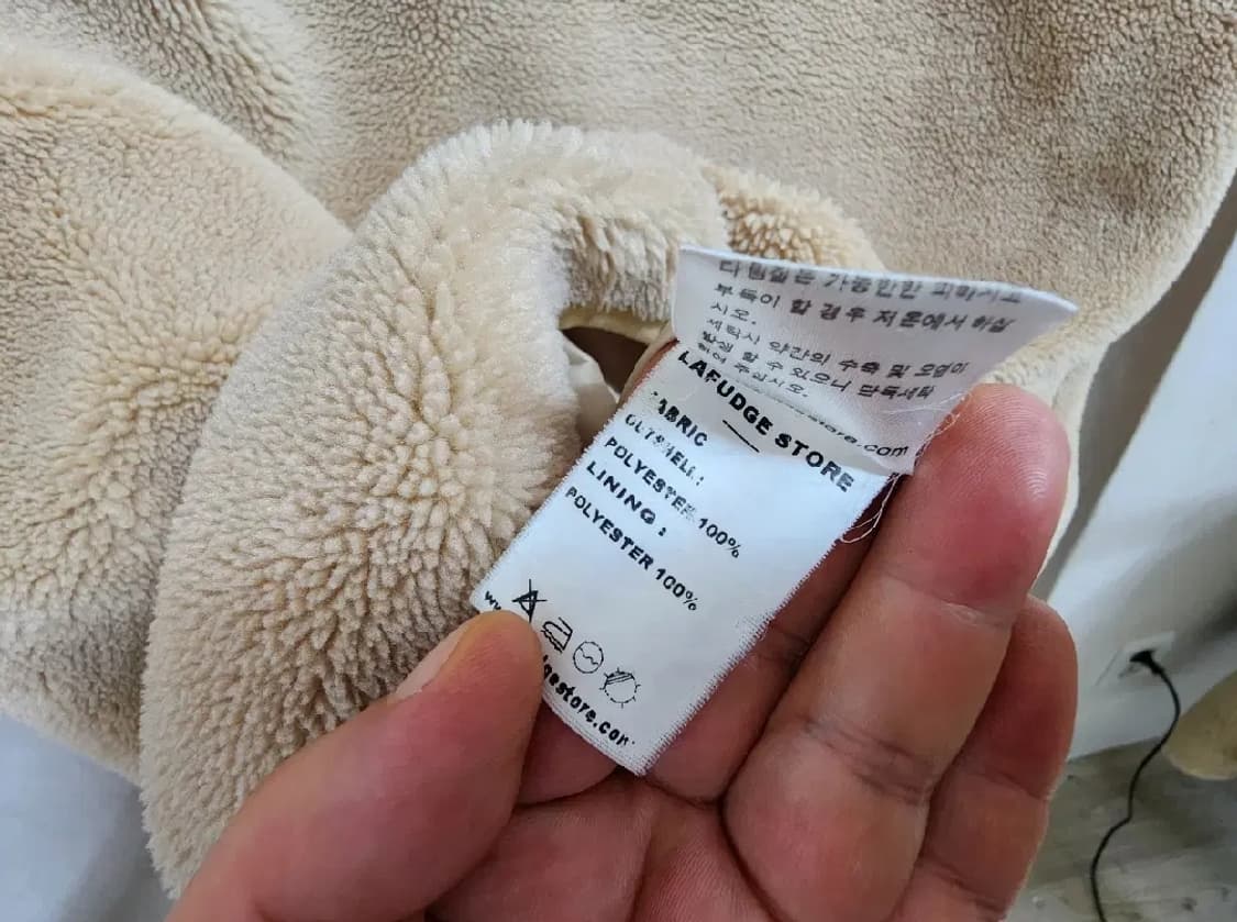 (M)라퍼지스토어 양털 플리스 점퍼 남녀공용 상품이미지4