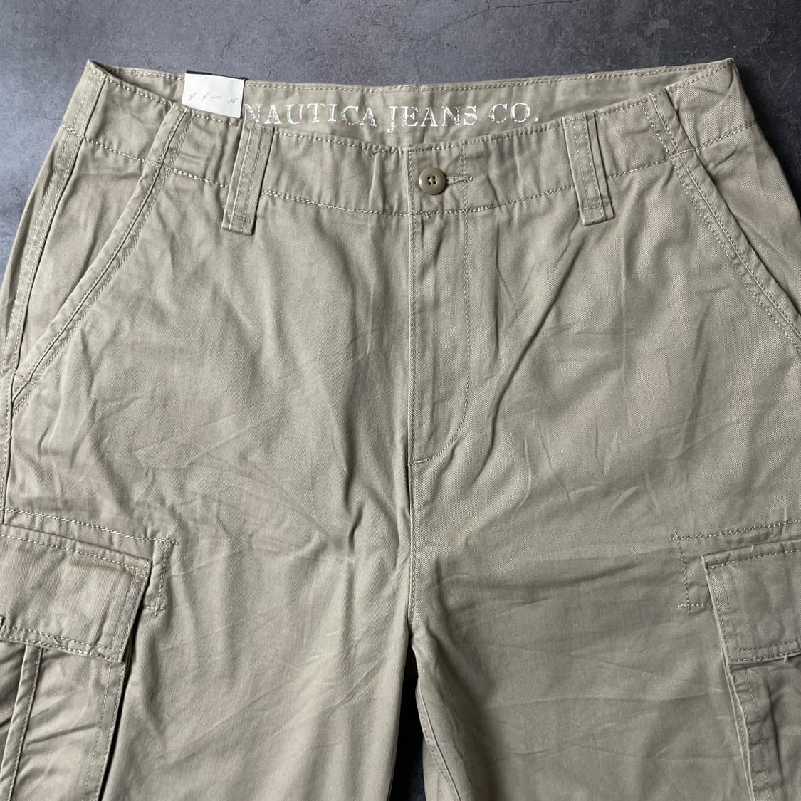 NAUTICA 노티카 빈티지 베이지 카고 하프 팬츠 A00658 상품이미지2