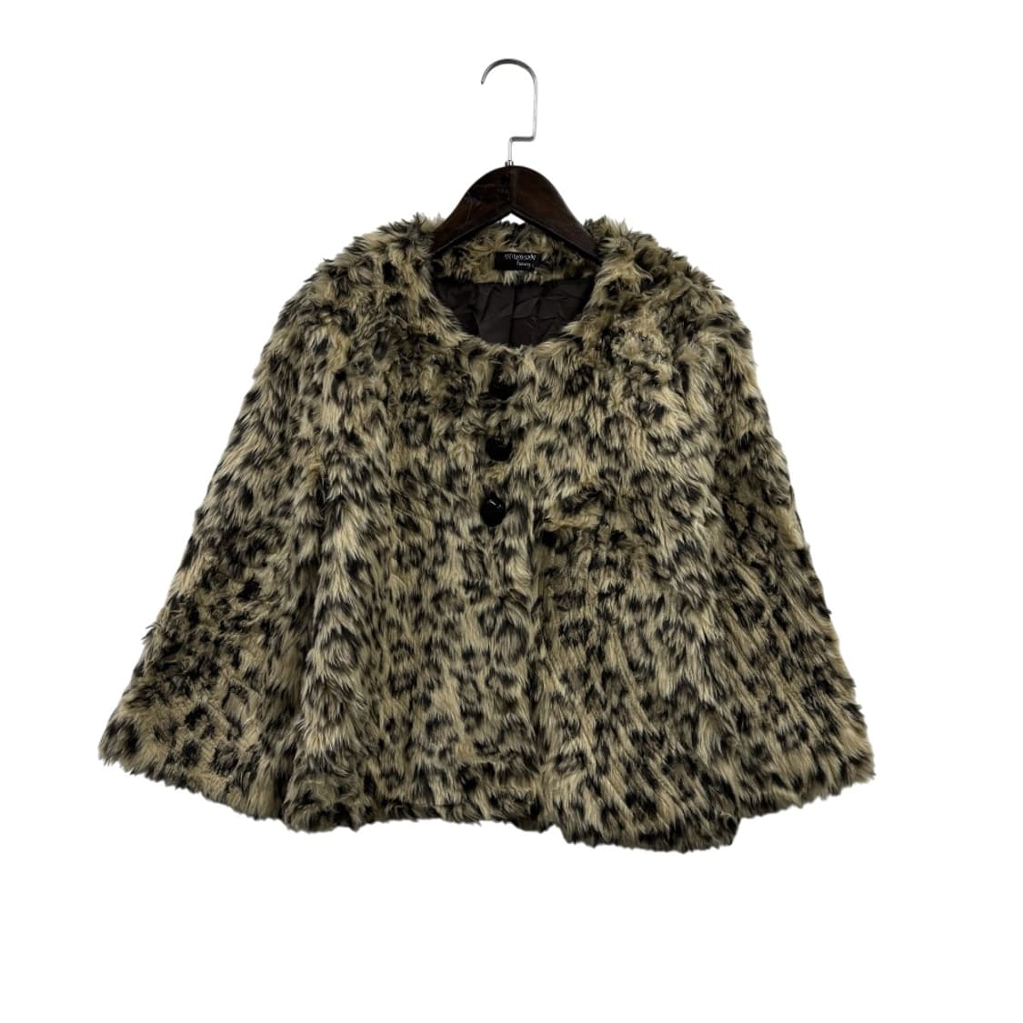 갸루 호피 레오파드 퍼자켓 상품이미지1