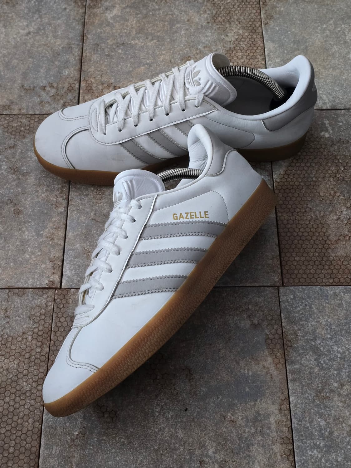 (250)아디다스 가젤 화이트 그레이  상품이미지2