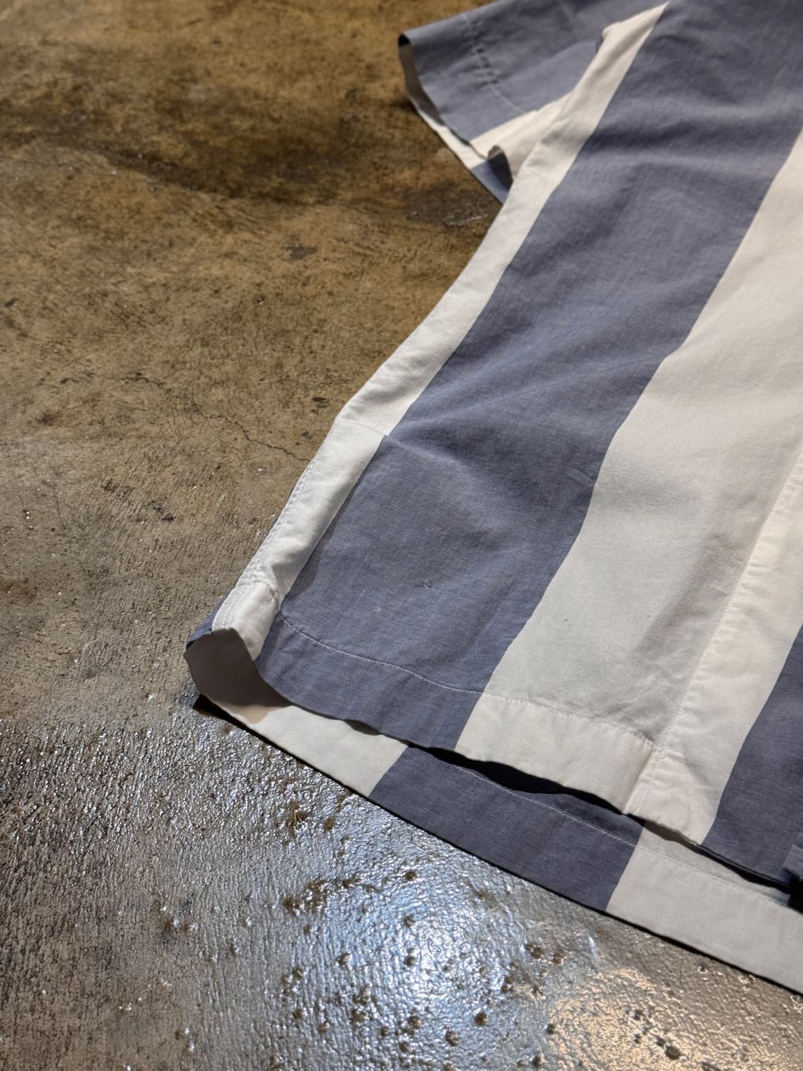 L-XL ) ISSEY MIYAKE Stripe Shirt 상품이미지5