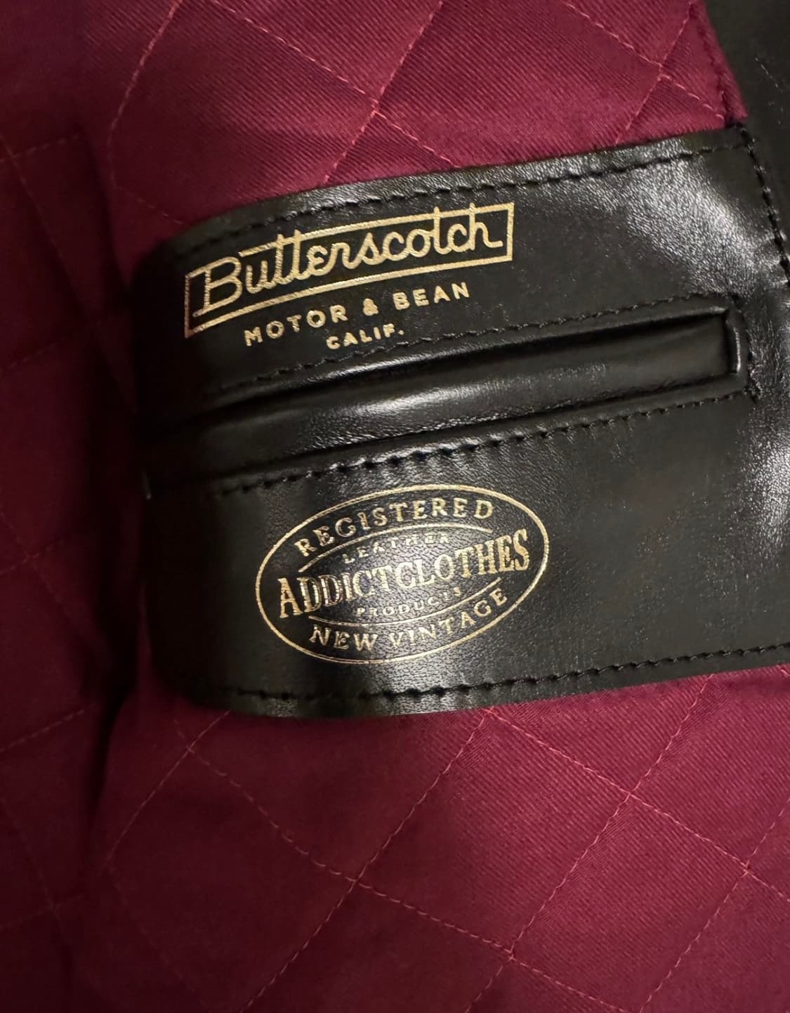 어딕트 클로즈 Butterscoth 콜라보 레더자켓 36 상품이미지8