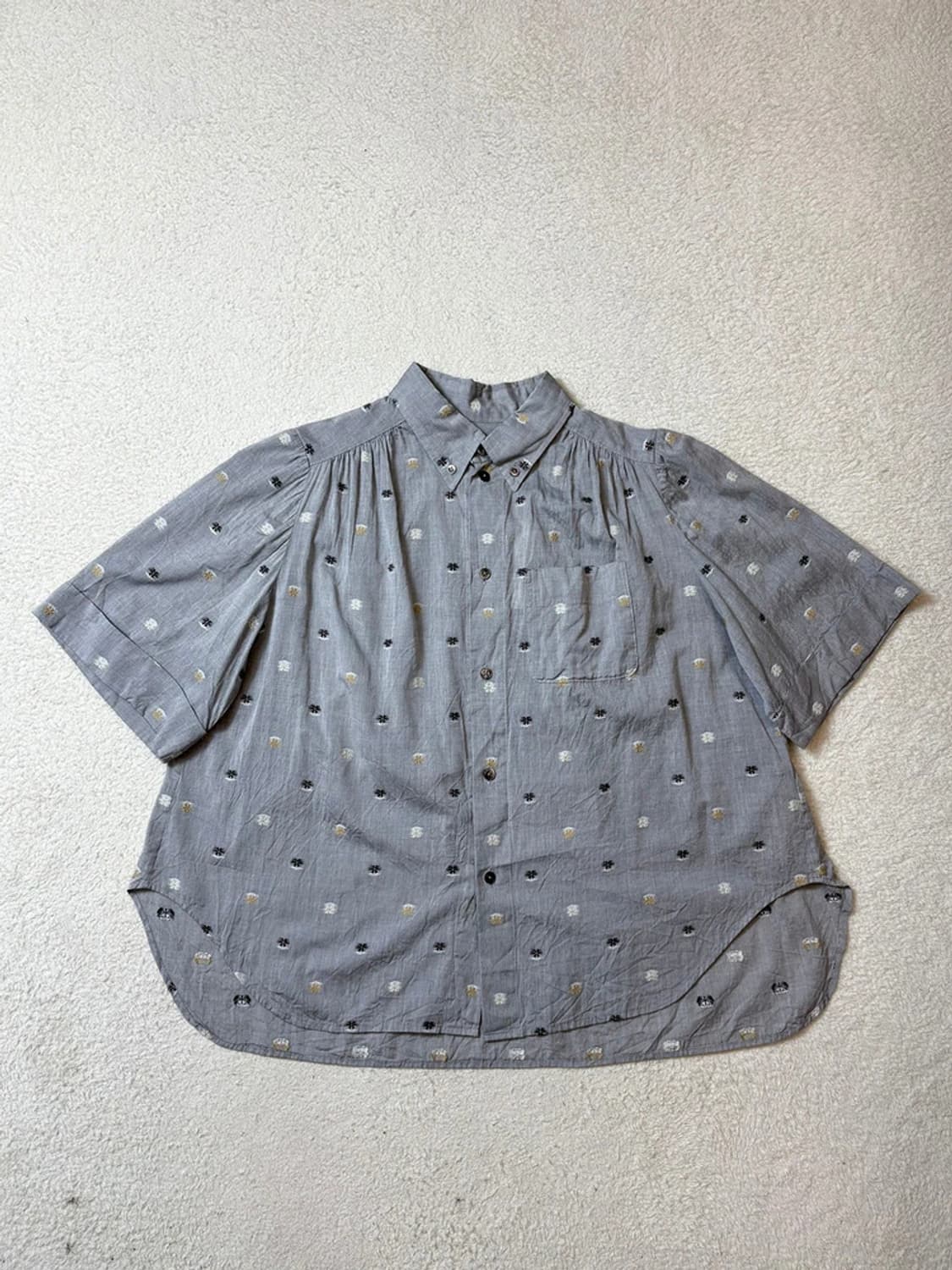 GASA 00's 재팬 플리츠 반팔 블라우스 PN6494 상품이미지1