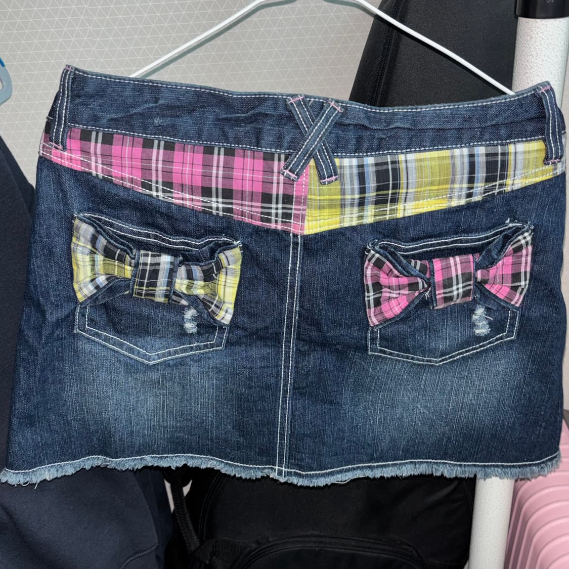 y2k 빈티지 데미지 데님 스커트 상품이미지2