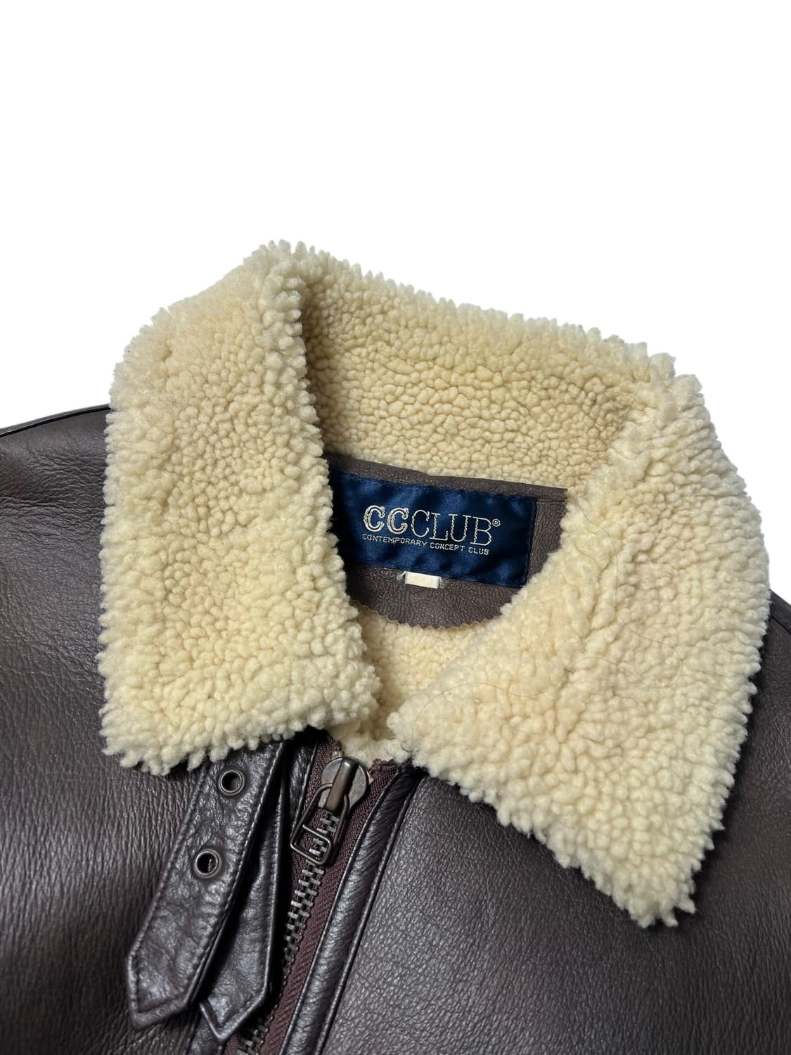 빈티지 무스탕 무통 양가죽 시어링 자켓 B-3  상품이미지2