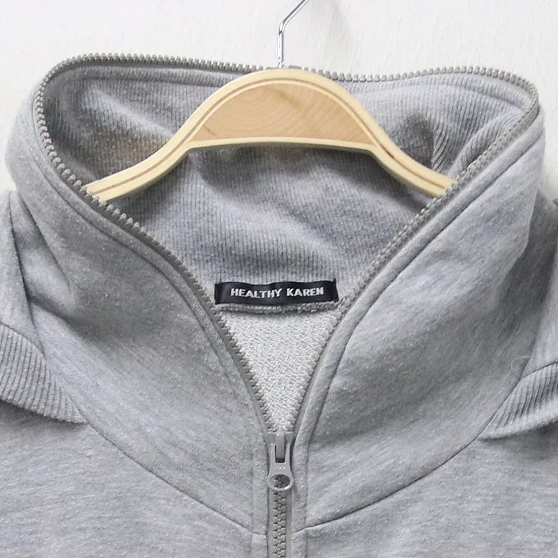HEALTHY KAREN 셔링 후드 집업 63749 상품이미지5