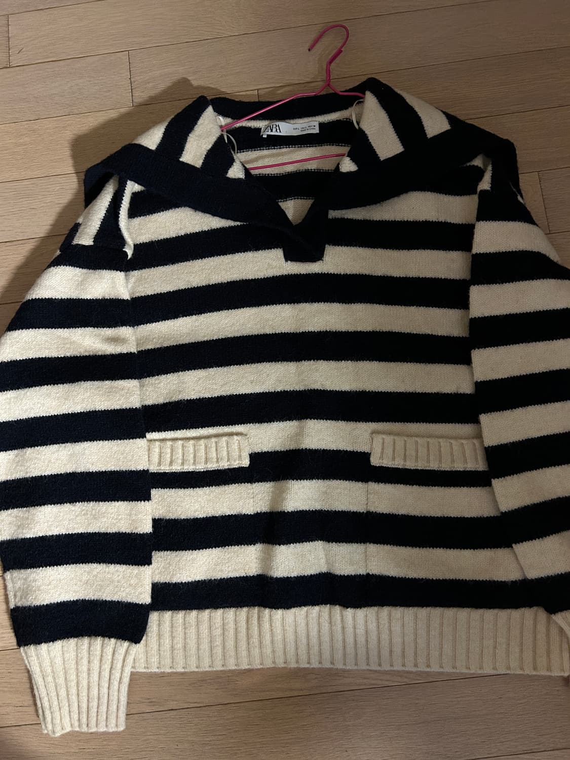 자라 세일러카라 루즈핏니트 상품이미지1