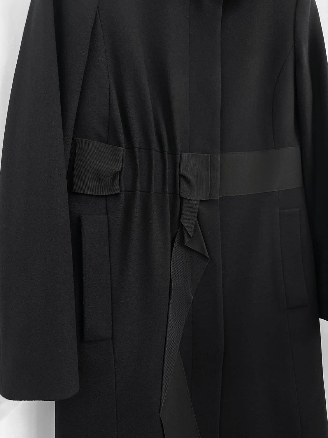 레드 발렌티노 울 블렌드 리본 벨트 코트 상품이미지7