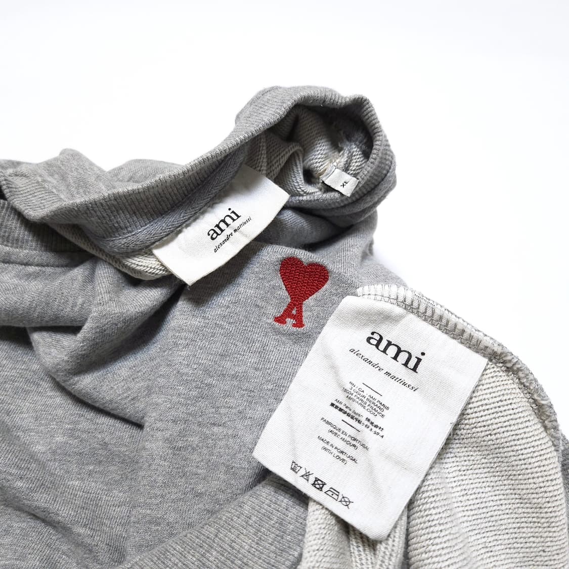 아미 ami 스몰로고 맨투맨 스웻셔츠 그레이 상품이미지6