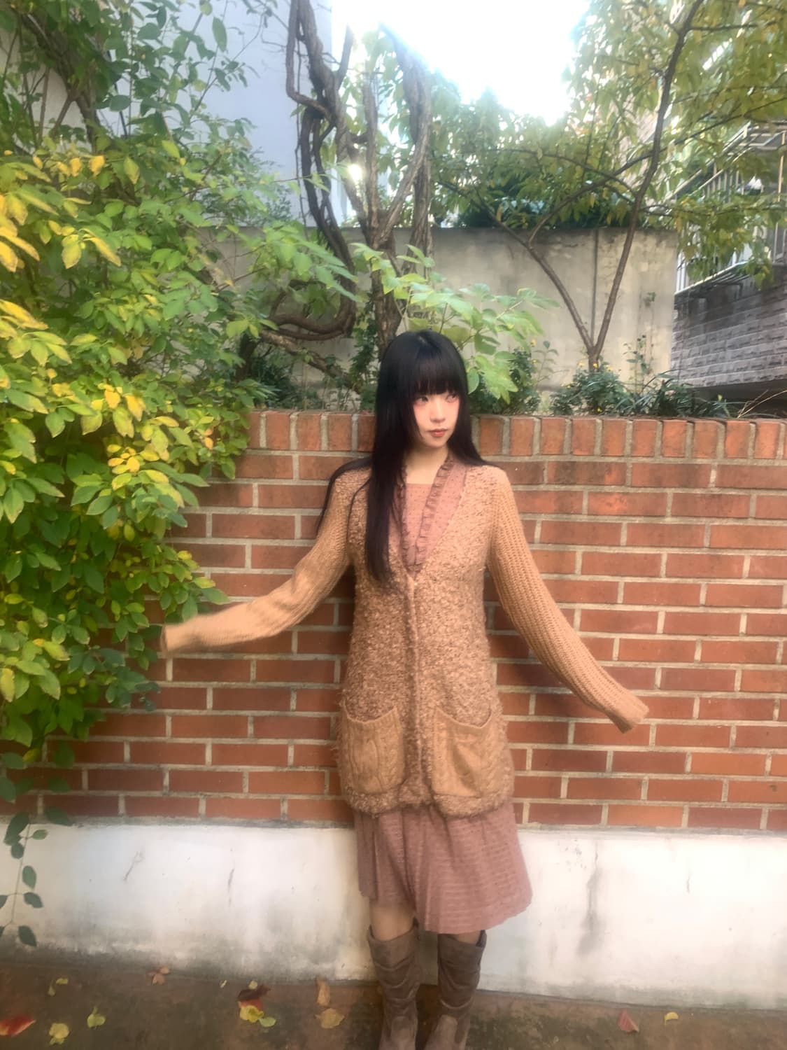 Pompom Soft Pocket Knit Cardigan 상품이미지3