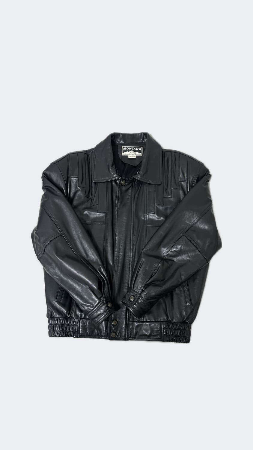 montana 양가죽 레더 자켓 블랙 상품이미지2