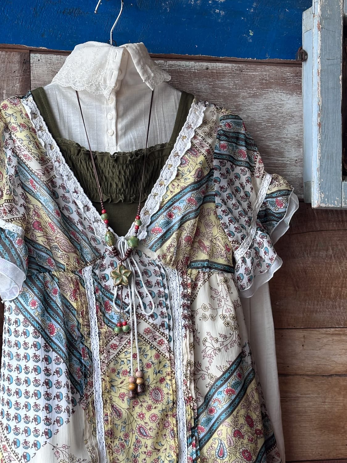 Paisley Layered Lace Blouse 0016 상품이미지3
