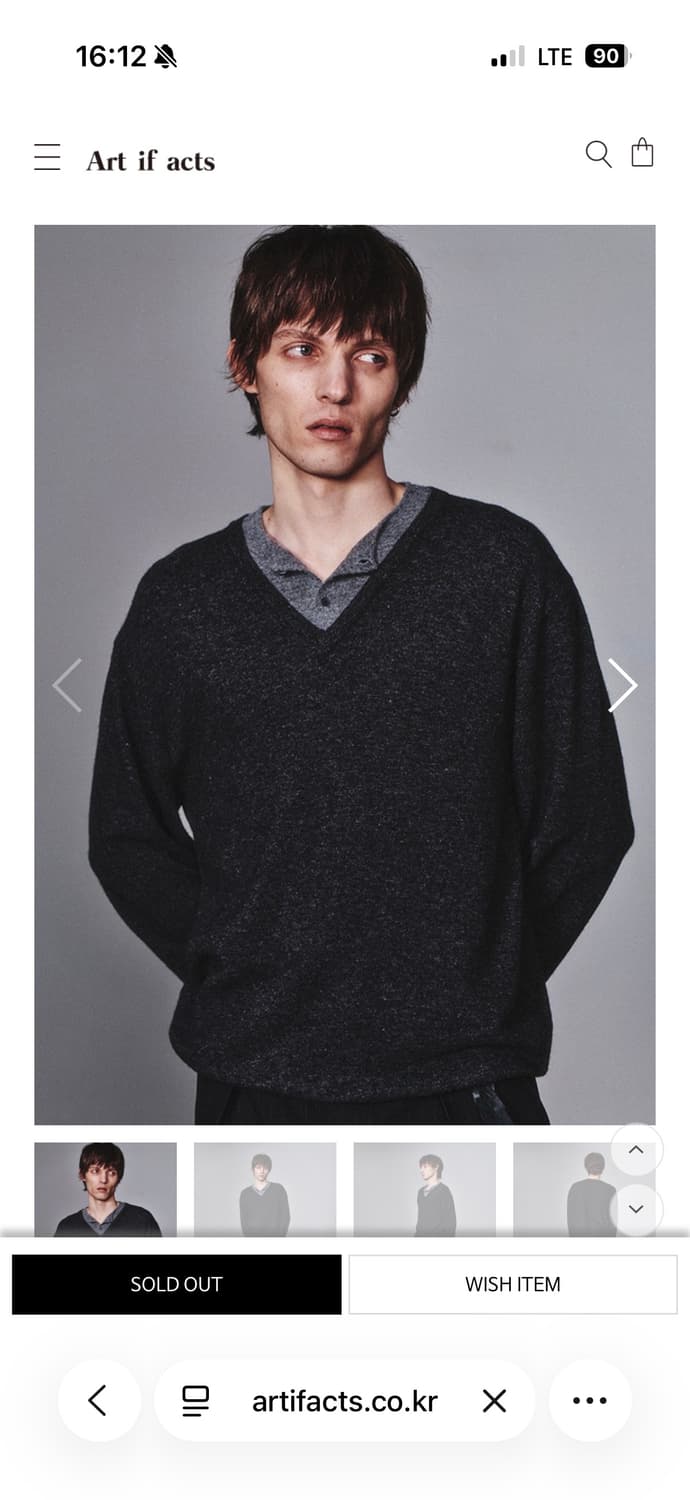 아트이프액츠 유니온 헨리넥 XL팝니다. 상품이미지1