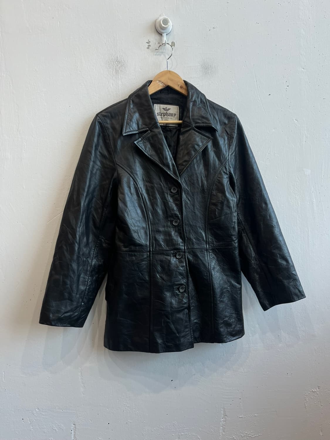 Stephand 소가죽 하프 코트 우먼즈 Made in KOREA 상품이미지1